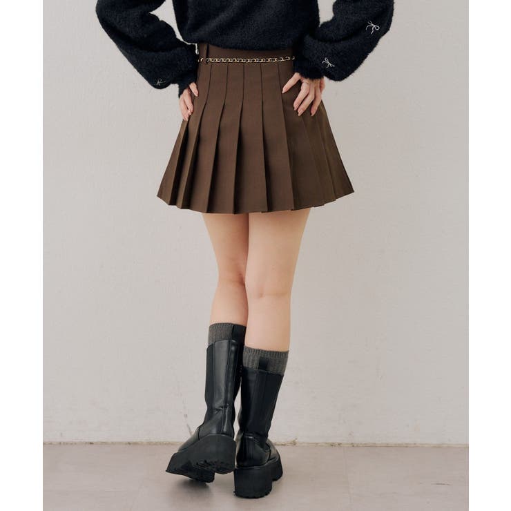 チャーム付プリーツミニスカート | RMAF　NICE CLAUP / OLIVE des OLIVE | 詳細画像56 