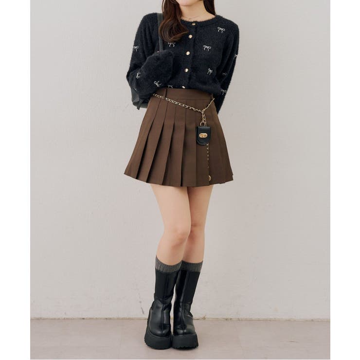 チャーム付プリーツミニスカート | RMAF　NICE CLAUP / OLIVE des OLIVE | 詳細画像57 