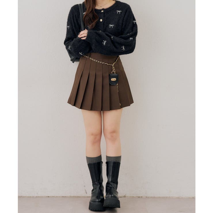 チャーム付プリーツミニスカート | RMAF　NICE CLAUP / OLIVE des OLIVE | 詳細画像58 