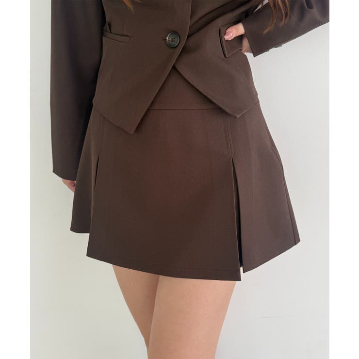【セットアップ対応】BOXプリーツミニスカート | RMAF　NICE CLAUP / OLIVE des OLIVE | 詳細画像1 