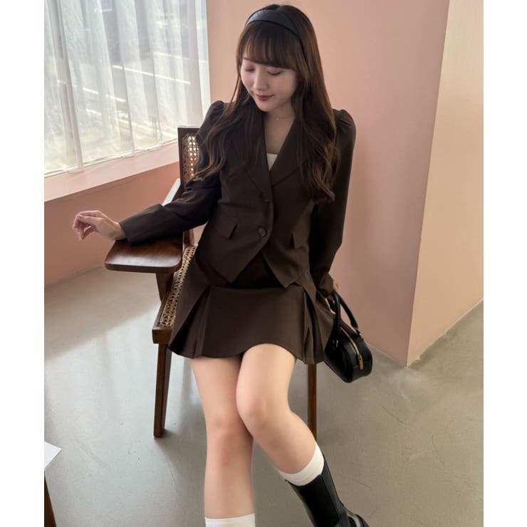 【セットアップ対応】BOXプリーツミニスカート | RMAF　NICE CLAUP / OLIVE des OLIVE | 詳細画像9 