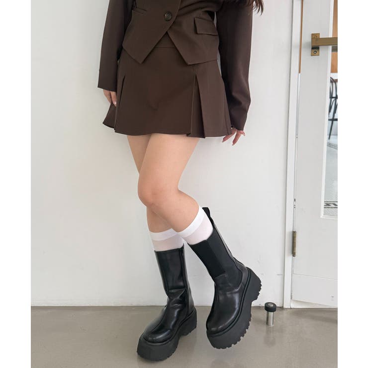 【セットアップ対応】BOXプリーツミニスカート | RMAF　NICE CLAUP / OLIVE des OLIVE | 詳細画像3 