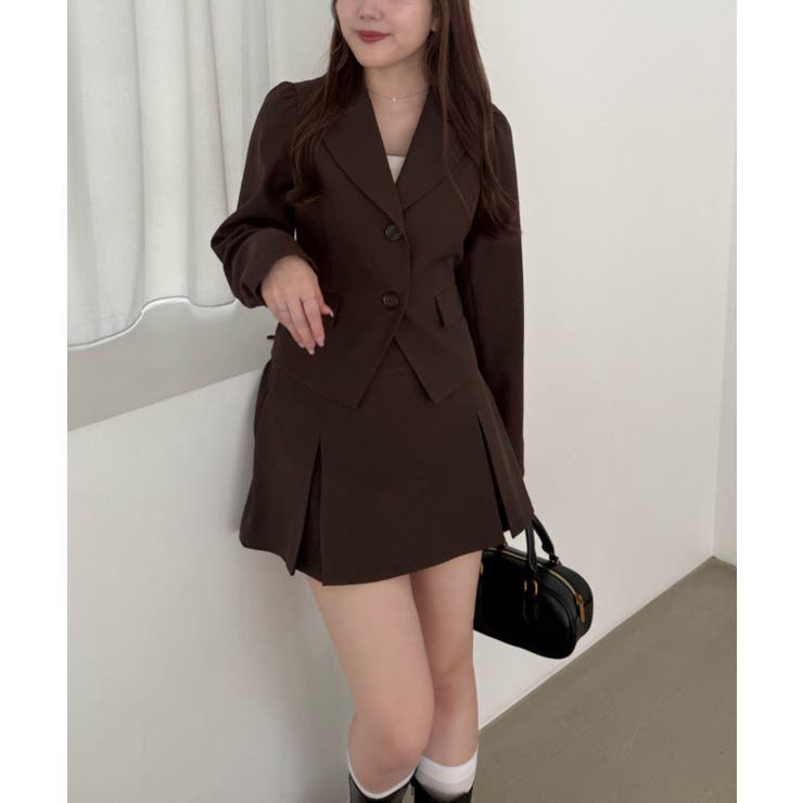 【セットアップ対応】BOXプリーツミニスカート | RMAF　NICE CLAUP / OLIVE des OLIVE | 詳細画像6 