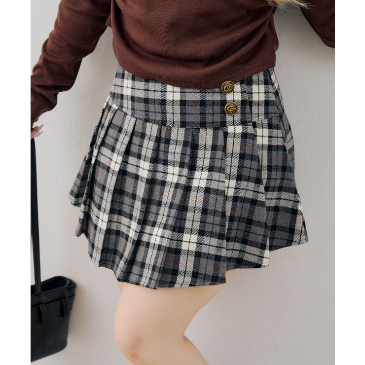 飾り釦付ミニプリーツスカート | RMAF　NICE CLAUP / OLIVE des OLIVE | 詳細画像21 