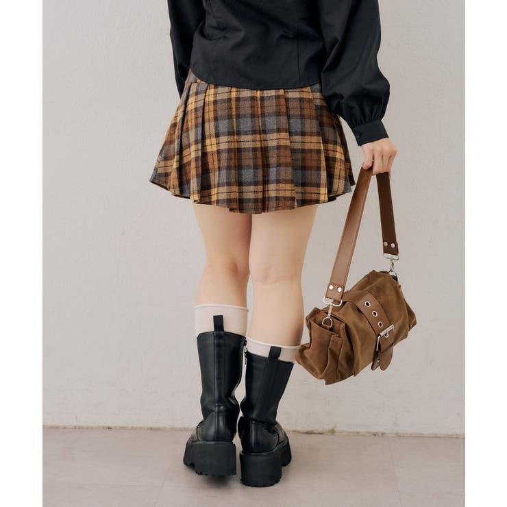 飾り釦付ミニプリーツスカート | RMAF　NICE CLAUP / OLIVE des OLIVE | 詳細画像4 