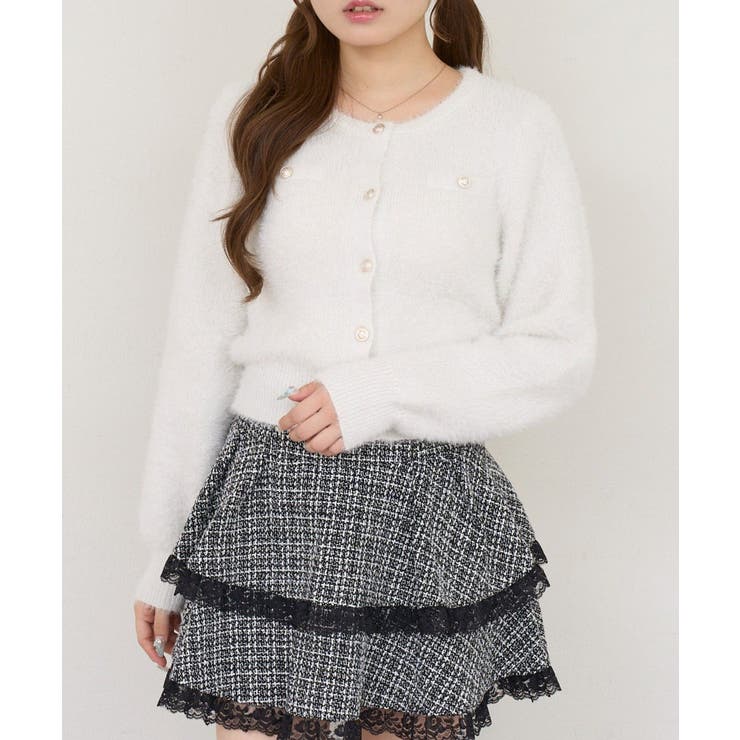 【ツイードコレクション】ティアードミニスカート | RMAF　NICE CLAUP / OLIVE des OLIVE | 詳細画像7 