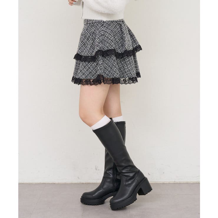 【ツイードコレクション】ティアードミニスカート | RMAF　NICE CLAUP / OLIVE des OLIVE | 詳細画像5 