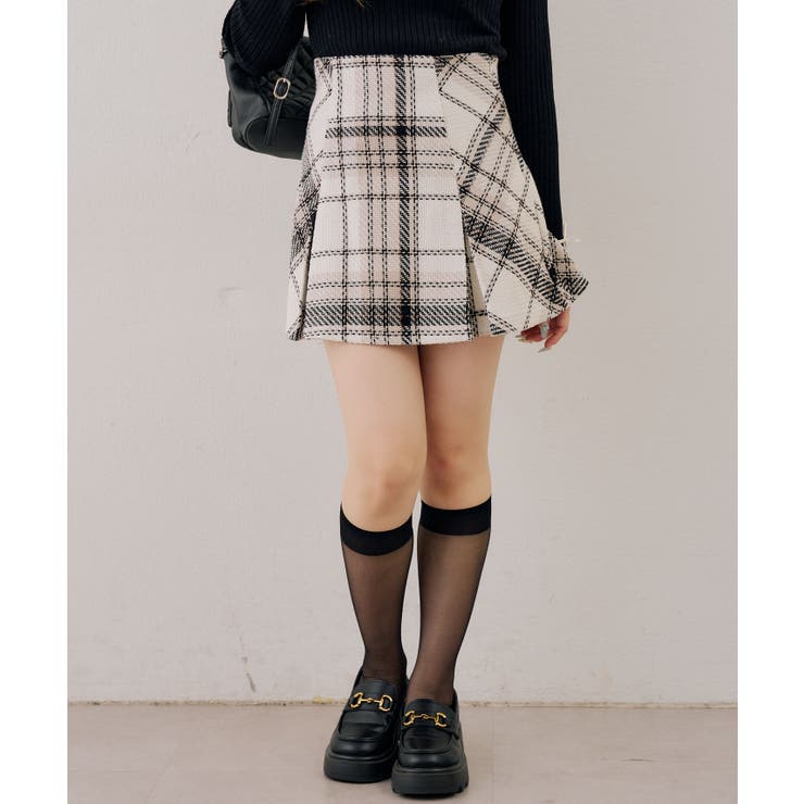 【ツイードコレクション】プリーツミニスカート | RMAF　NICE CLAUP / OLIVE des OLIVE | 詳細画像5 
