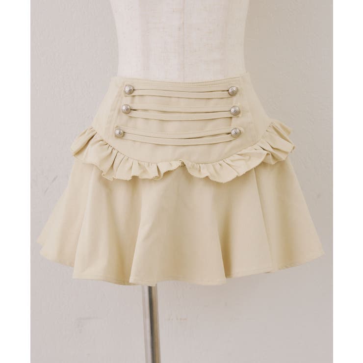アイボリー | ナポレオンフリルミニスカート | RMAF　NICE CLAUP / OLIVE des OLIVE