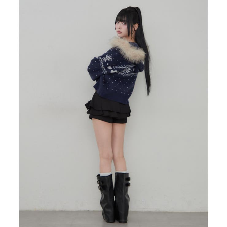 ベルト付ティアードミニスカート | RMAF　NICE CLAUP / OLIVE des OLIVE | 詳細画像35 