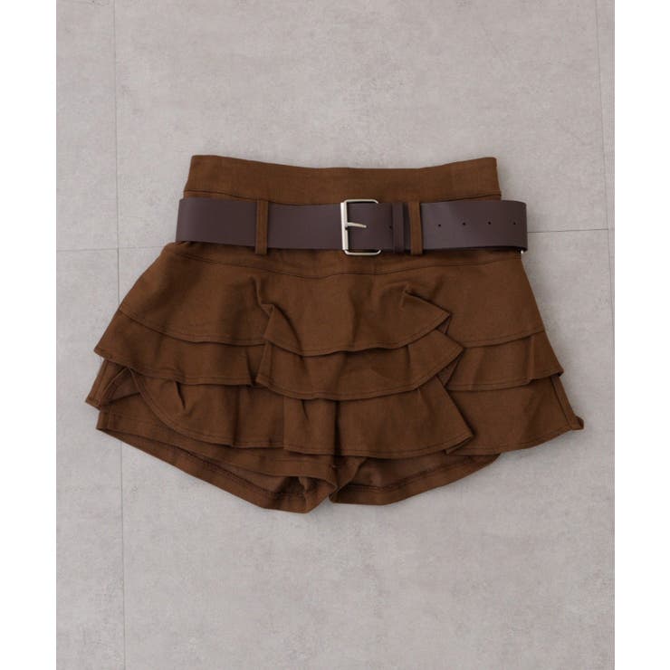 ベルト付ティアードミニスカート | RMAF　NICE CLAUP / OLIVE des OLIVE | 詳細画像55 