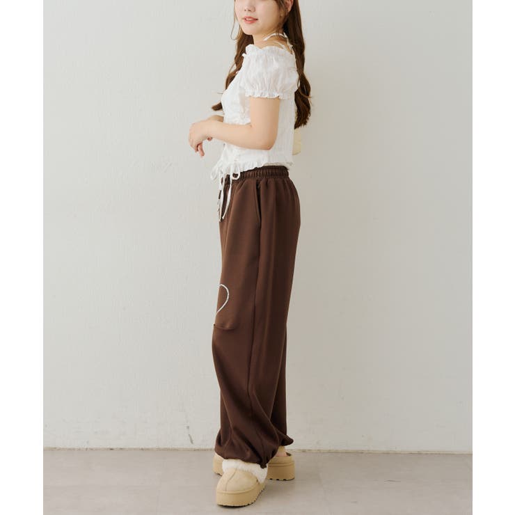 キラキラロゴのスウェットパンツ | RMAF　NICE CLAUP / OLIVE des OLIVE | 詳細画像7 