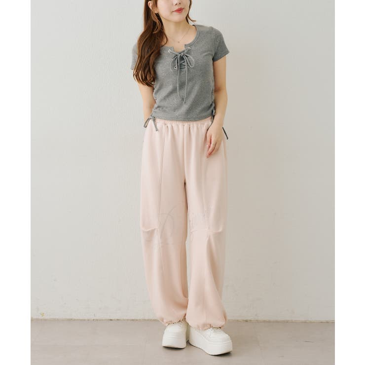 キラキラロゴのスウェットパンツ | RMAF　NICE CLAUP / OLIVE des OLIVE | 詳細画像22 