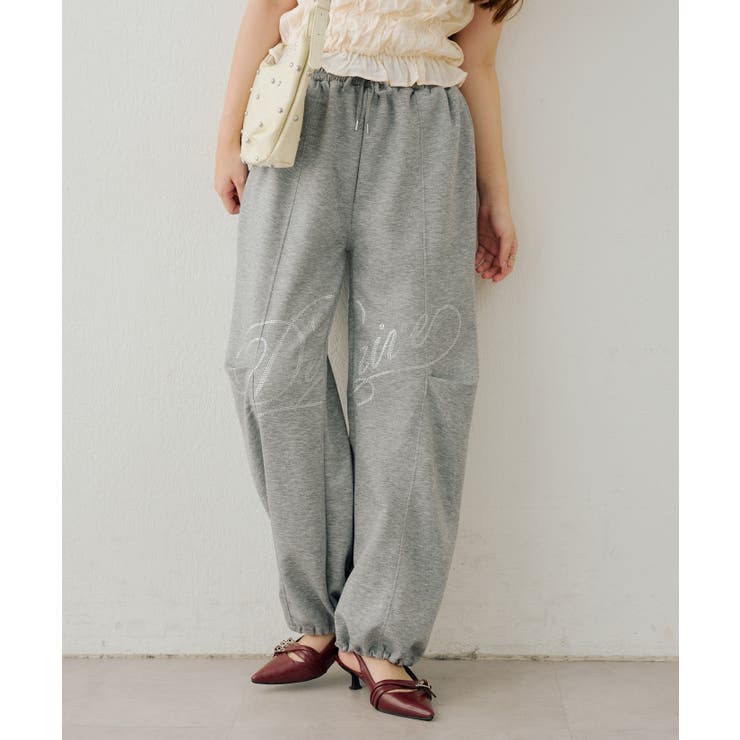 トップグレー | キラキラロゴのスウェットパンツ | RMAF　NICE CLAUP / OLIVE des OLIVE