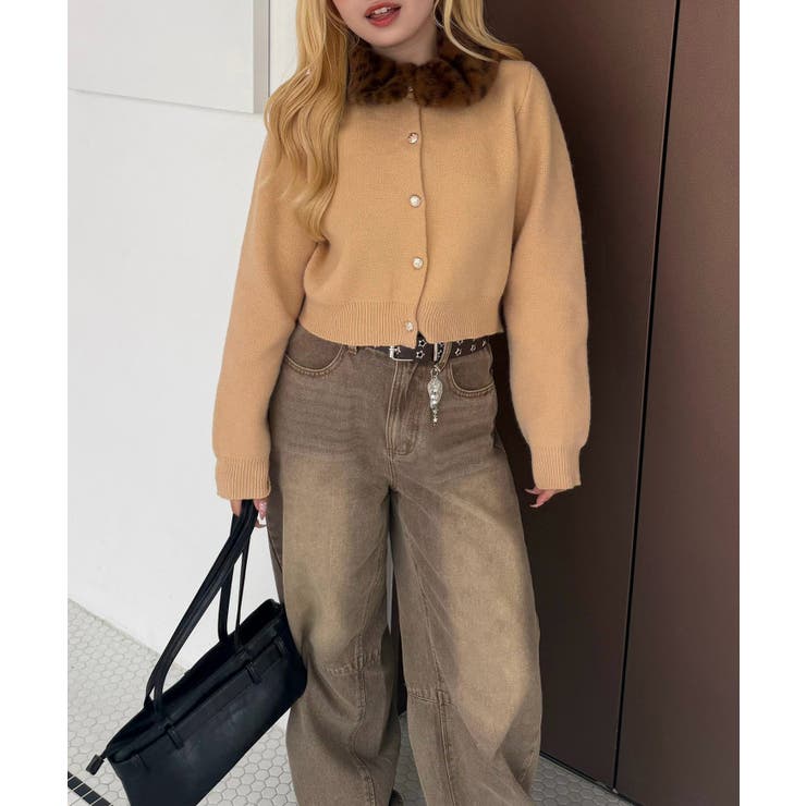 【S/Mサイズ展開】チャーム付バレルレッグデニムパンツ | RMAF　NICE CLAUP / OLIVE des OLIVE | 詳細画像11 