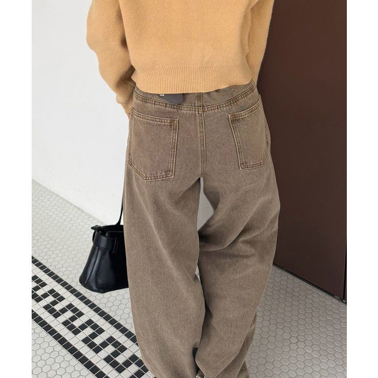 【S/Mサイズ展開】チャーム付バレルレッグデニムパンツ | RMAF　NICE CLAUP / OLIVE des OLIVE | 詳細画像13 