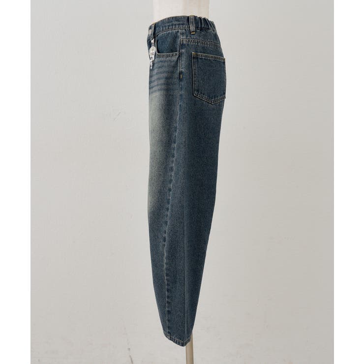 【S/Mサイズ展開】チャーム付バレルレッグデニムパンツ | RMAF　NICE CLAUP / OLIVE des OLIVE | 詳細画像21 