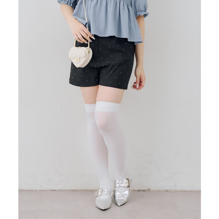 【S/Mサイズ展開】キラキラベーシックショートパンツ | RMAF　NICE CLAUP / OLIVE des OLIVE | 詳細画像8 