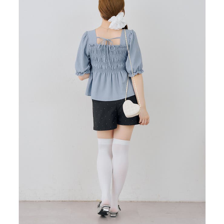 【S/Mサイズ展開】キラキラベーシックショートパンツ | RMAF　NICE CLAUP / OLIVE des OLIVE | 詳細画像14 