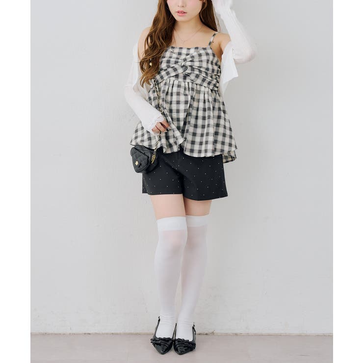 【S/Mサイズ展開】キラキラベーシックショートパンツ | RMAF　NICE CLAUP / OLIVE des OLIVE | 詳細画像15 