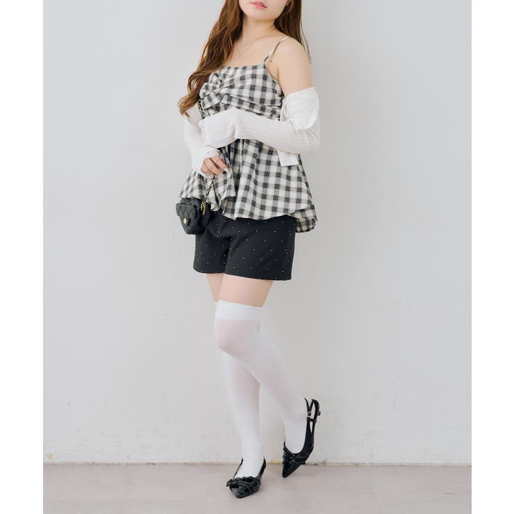 【S/Mサイズ展開】キラキラベーシックショートパンツ | RMAF　NICE CLAUP / OLIVE des OLIVE | 詳細画像16 
