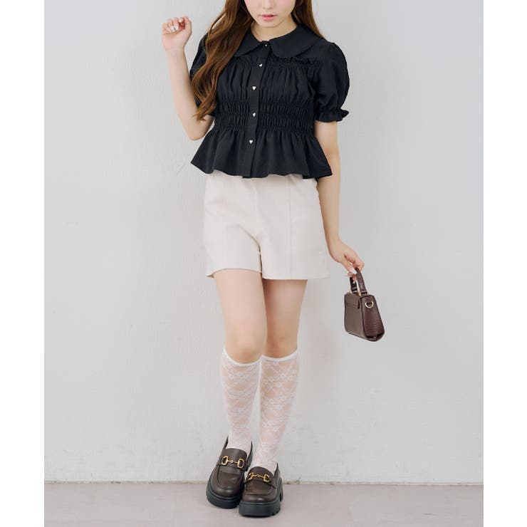 【S/Mサイズ展開】キラキラベーシックショートパンツ | RMAF　NICE CLAUP / OLIVE des OLIVE | 詳細画像5 