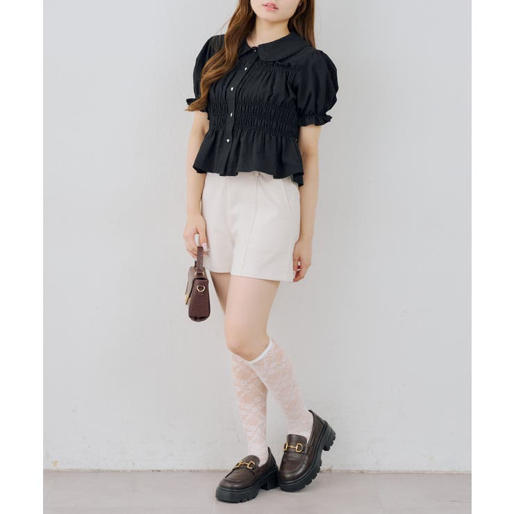 【S/Mサイズ展開】キラキラベーシックショートパンツ | RMAF　NICE CLAUP / OLIVE des OLIVE | 詳細画像6 