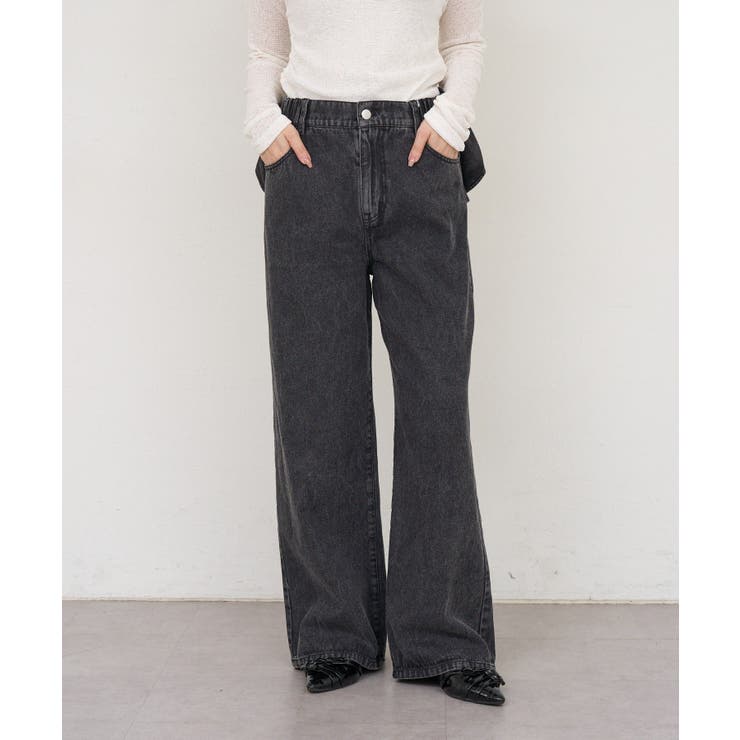 【S/Mサイズ展開】バックリボンストレートデニムパンツ | RMAF　NICE CLAUP / OLIVE des OLIVE | 詳細画像9 