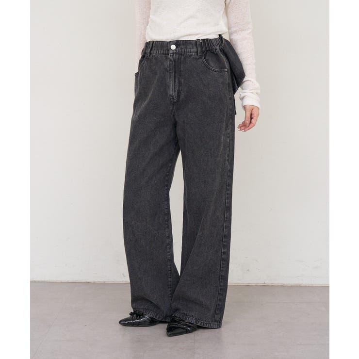 【S/Mサイズ展開】バックリボンストレートデニムパンツ | RMAF　NICE CLAUP / OLIVE des OLIVE | 詳細画像11 