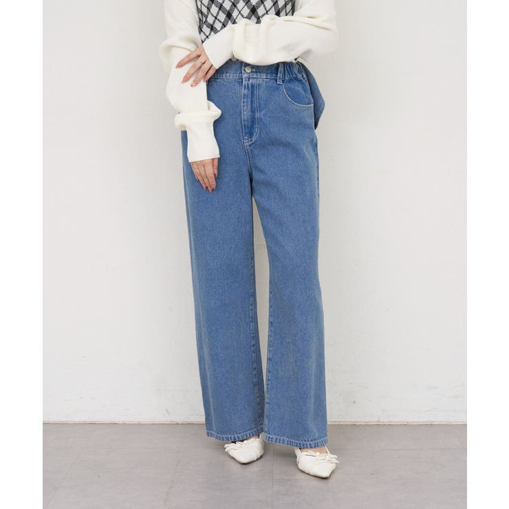 【S/Mサイズ展開】バックリボンストレートデニムパンツ | RMAF　NICE CLAUP / OLIVE des OLIVE | 詳細画像15 