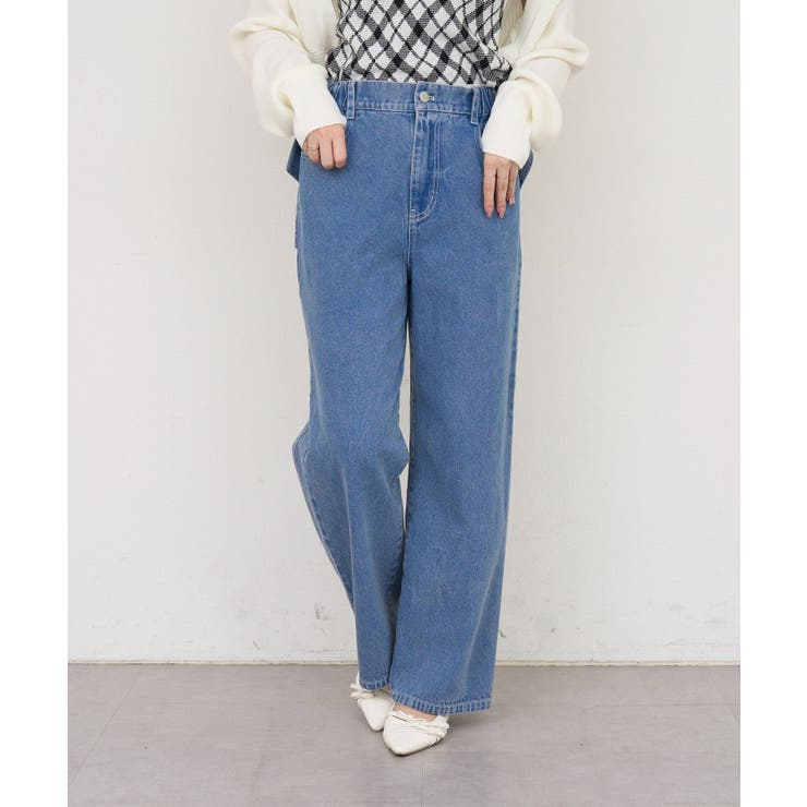 【S/Mサイズ展開】バックリボンストレートデニムパンツ | RMAF　NICE CLAUP / OLIVE des OLIVE | 詳細画像16 