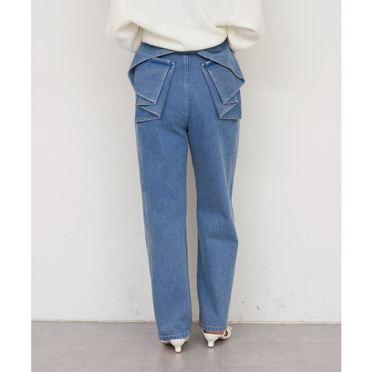 【S/Mサイズ展開】バックリボンストレートデニムパンツ | RMAF　NICE CLAUP / OLIVE des OLIVE | 詳細画像20 