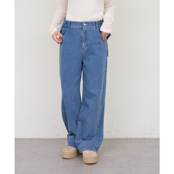 【S/Mサイズ展開】バックリボンストレートデニムパンツ | RMAF　NICE CLAUP / OLIVE des OLIVE | 詳細画像3 