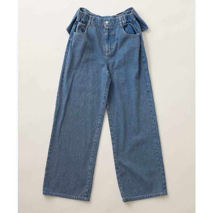 【S/Mサイズ展開】バックリボンストレートデニムパンツ | RMAF　NICE CLAUP / OLIVE des OLIVE | 詳細画像3 
