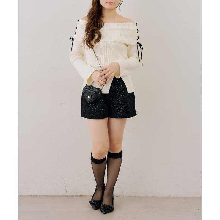 キラキラショートパンツ | RMAF　NICE CLAUP / OLIVE des OLIVE | 詳細画像9 