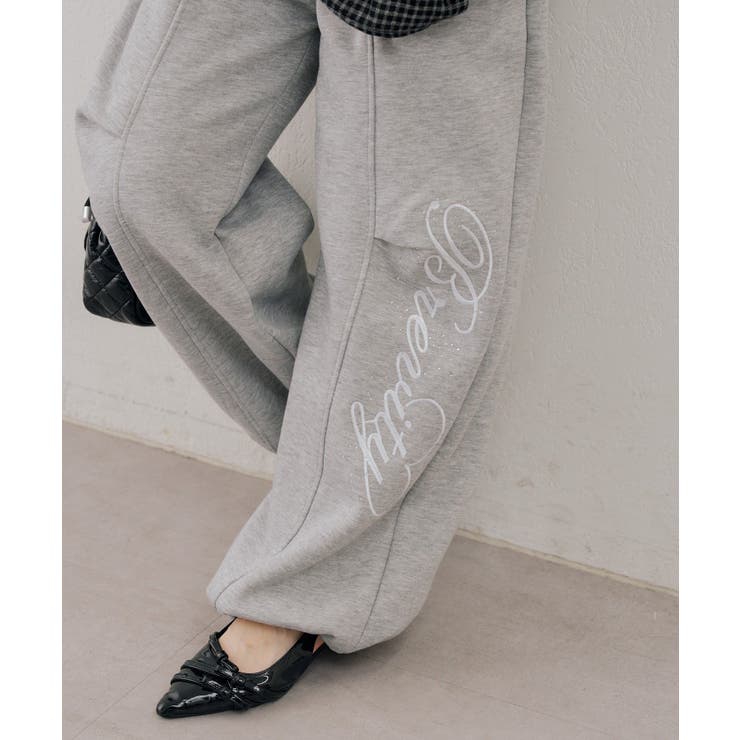 【セットアップ対応】キラリと刺繍ロゴスウェットパンツ | RMAF　NICE CLAUP / OLIVE des OLIVE | 詳細画像15 
