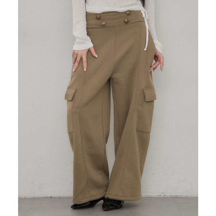 カーキ | ナポレオン風スウェットパンツ | RMAF　NICE CLAUP / OLIVE des OLIVE