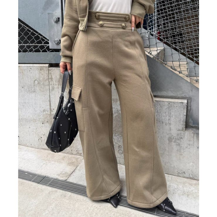 カーキ | ナポレオン風スウェットパンツ | RMAF　NICE CLAUP / OLIVE des OLIVE