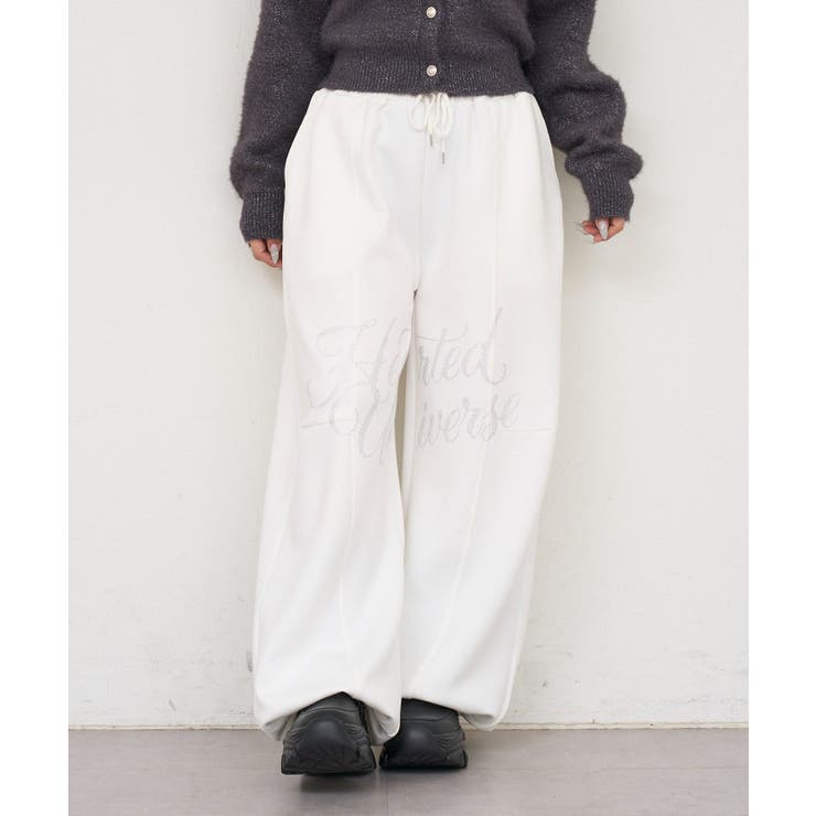 オフ | キラキラなキラキラロゴスウェットパンツ | RMAF　NICE CLAUP / OLIVE des OLIVE