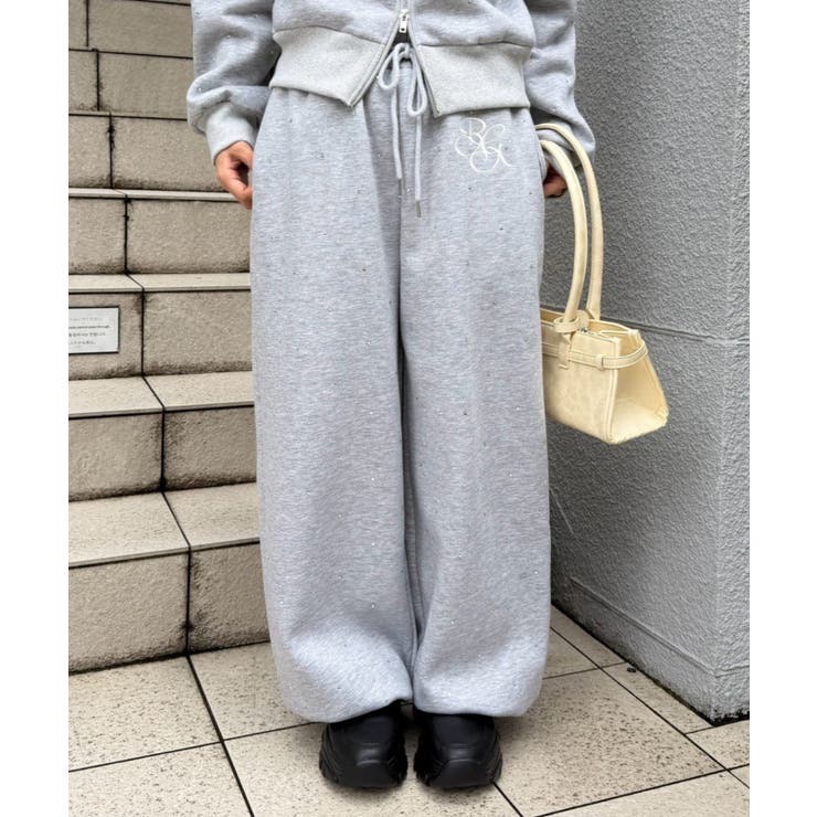 【セットアップ対応】ラインストーンスウェットパンツ | RMAF　NICE CLAUP / OLIVE des OLIVE | 詳細画像17 