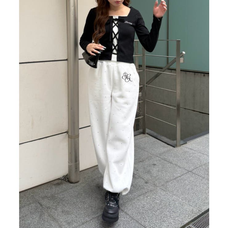 【セットアップ対応】ラインストーンスウェットパンツ | RMAF　NICE CLAUP / OLIVE des OLIVE | 詳細画像27 