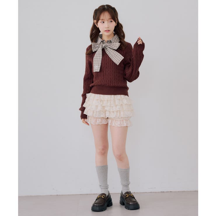 レースフリルショートパンツ | RMAF　NICE CLAUP / OLIVE des OLIVE | 詳細画像23 