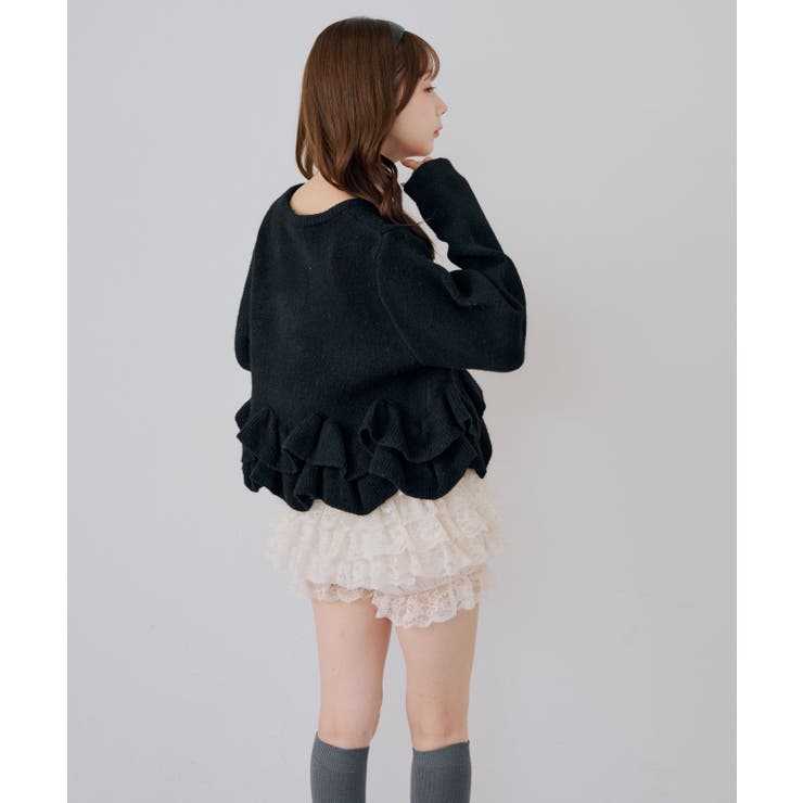 レースフリルショートパンツ | RMAF　NICE CLAUP / OLIVE des OLIVE | 詳細画像4 