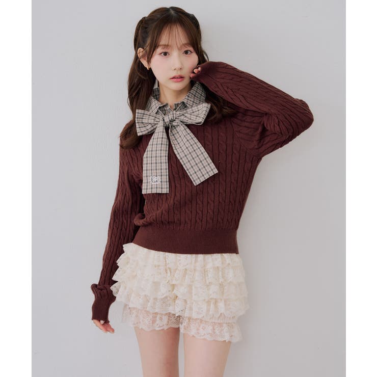 レースフリルショートパンツ | RMAF　NICE CLAUP / OLIVE des OLIVE | 詳細画像22 