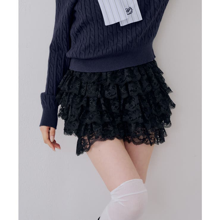 レースフリルショートパンツ | RMAF　NICE CLAUP / OLIVE des OLIVE | 詳細画像10 