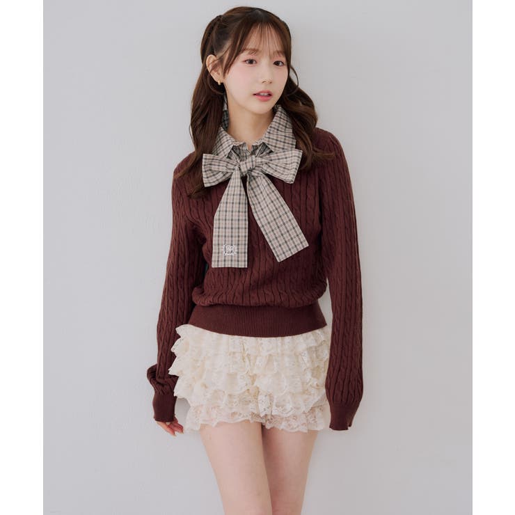 レースフリルショートパンツ | RMAF　NICE CLAUP / OLIVE des OLIVE | 詳細画像21 
