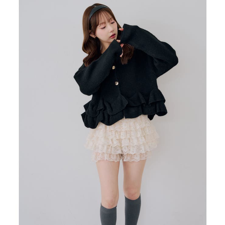 レースフリルショートパンツ | RMAF　NICE CLAUP / OLIVE des OLIVE | 詳細画像5 