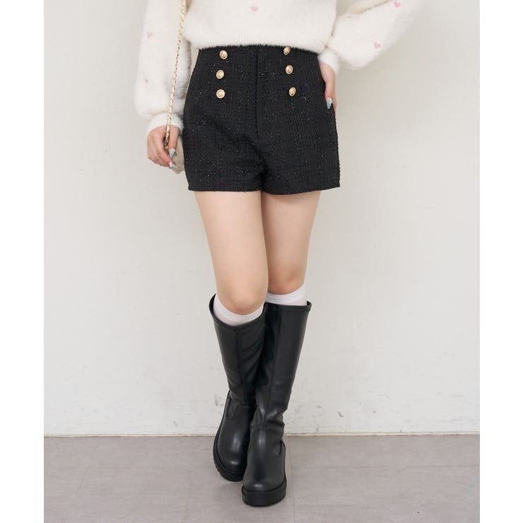 【ツイードコレクション】ダブルボタンショートパンツ | RMAF　NICE CLAUP / OLIVE des OLIVE | 詳細画像18 