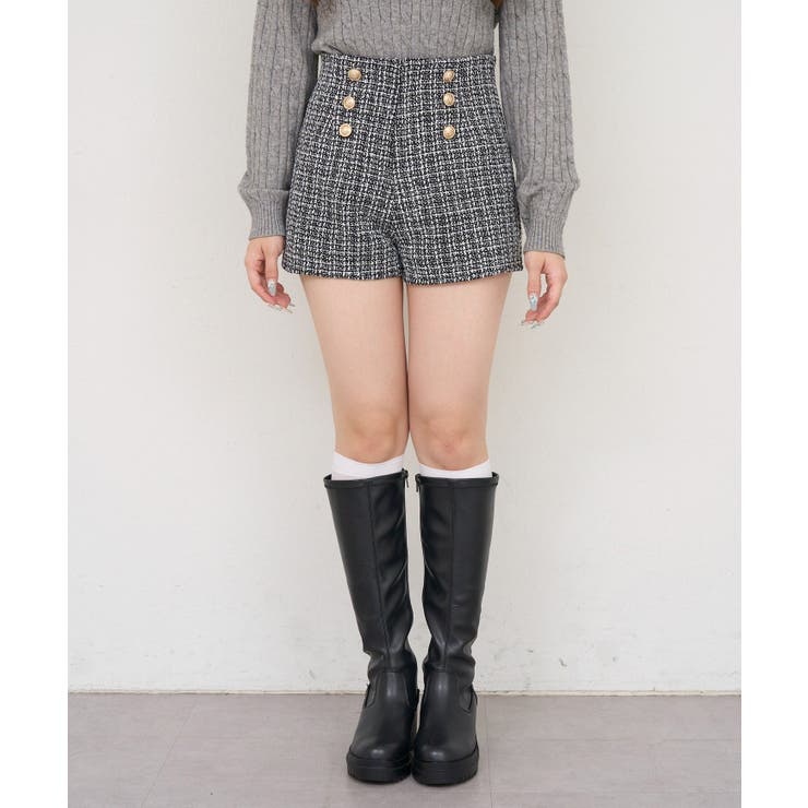 【ツイードコレクション】ダブルボタンショートパンツ | RMAF　NICE CLAUP / OLIVE des OLIVE | 詳細画像32 