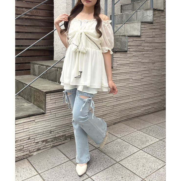 ビッグリボンチュニックブラウス | RMAF　NICE CLAUP / OLIVE des OLIVE | 詳細画像6 